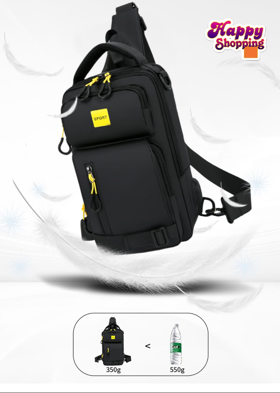 New Fashion Waterproof Chest Crossbody Bag for Men